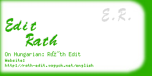 edit rath business card